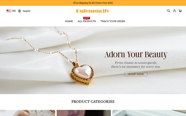 Screenshot of rufenpurify.com