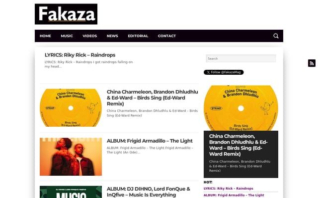 Screenshot of fakaza.com