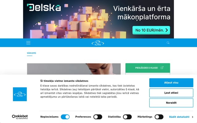 Screenshot of e-klase.lv