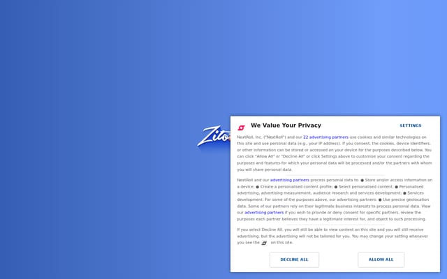 Screenshot of zitobox.com