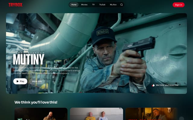 Screenshot of trybox.app