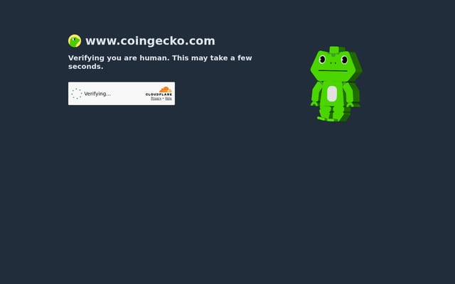 Screenshot of coingecko.com