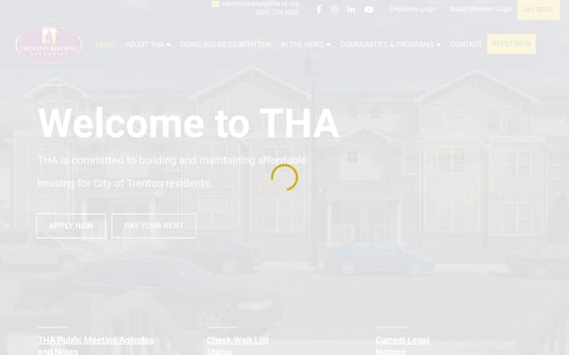 Screenshot of tha-nj.org