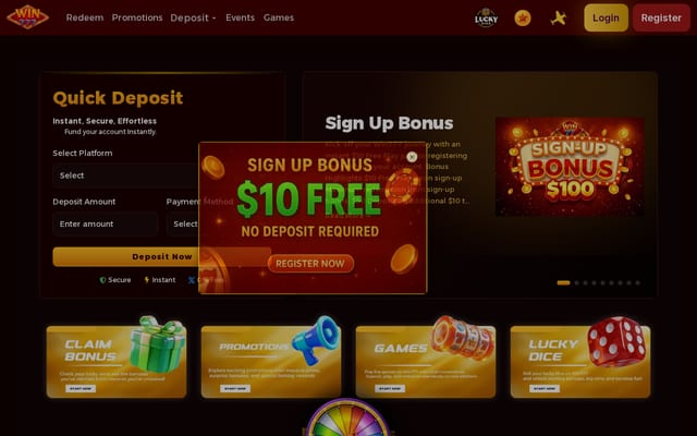 Screenshot of win777.us
