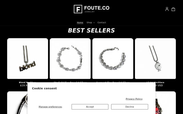 Screenshot of foute.co