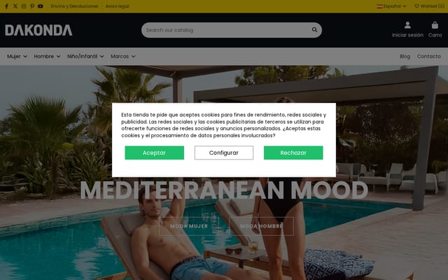 Screenshot of dakonda.com