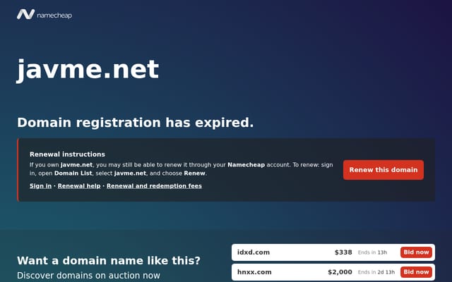 Screenshot of javme.net