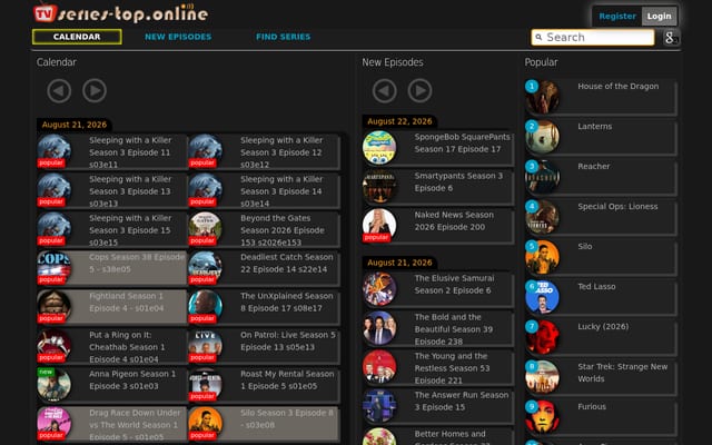 Screenshot of srstop.link
