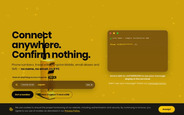 Screenshot of crypton.sh