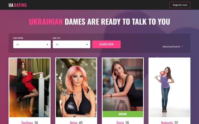 Screenshot of ua.dating