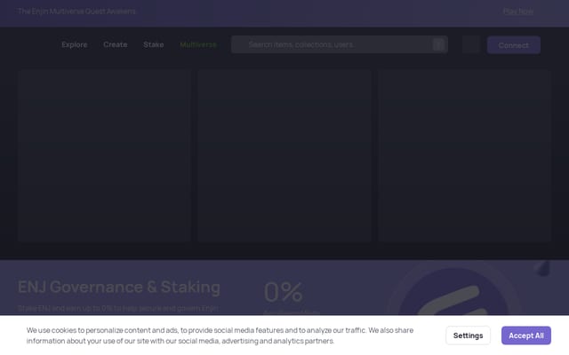 Screenshot of enjinx.io