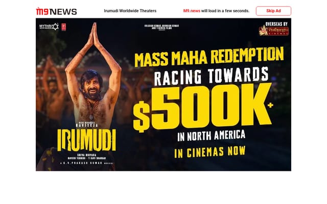 Screenshot of mirchi9.com