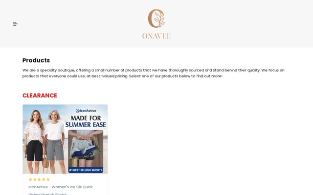 Screenshot of onavee.us