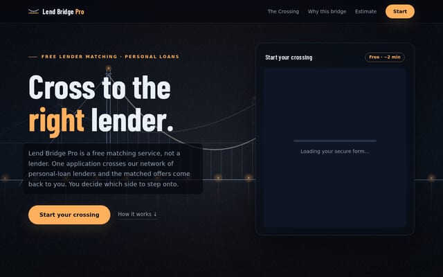 Screenshot of lendbridgepro.com