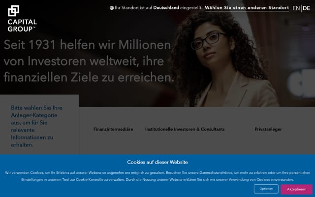 Screenshot of americanfunds.com