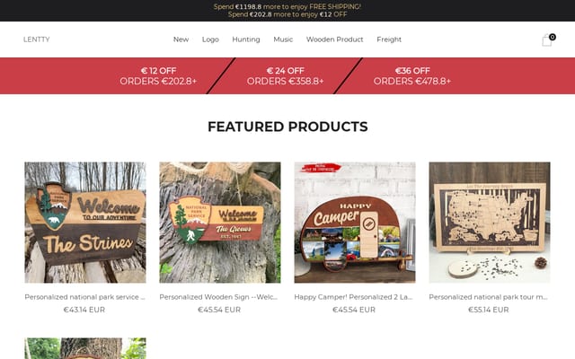 Screenshot of lentty.com