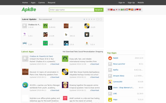 Screenshot of apkhere.com