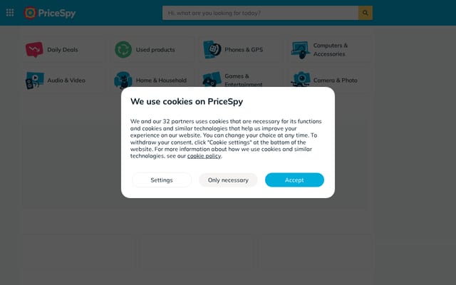 Screenshot of pricespy.co.nz