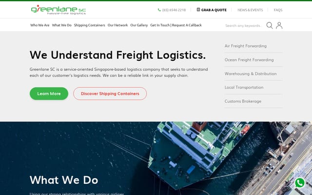 Screenshot of greenlanesc.com