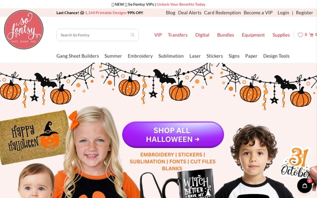 Screenshot of sofontsy.com