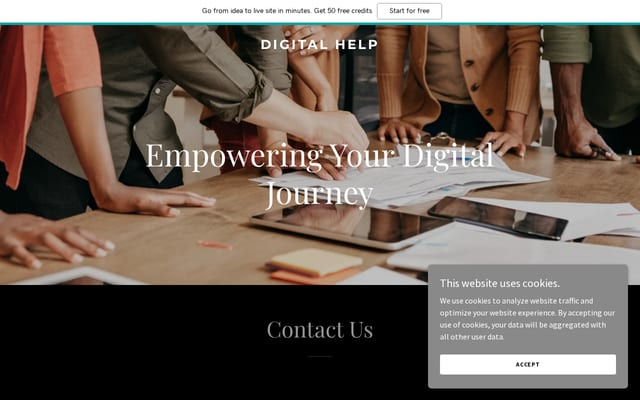 Screenshot of digitalhelp.co.in