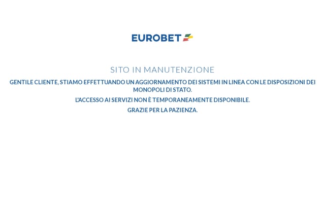 Screenshot of eurobet.it