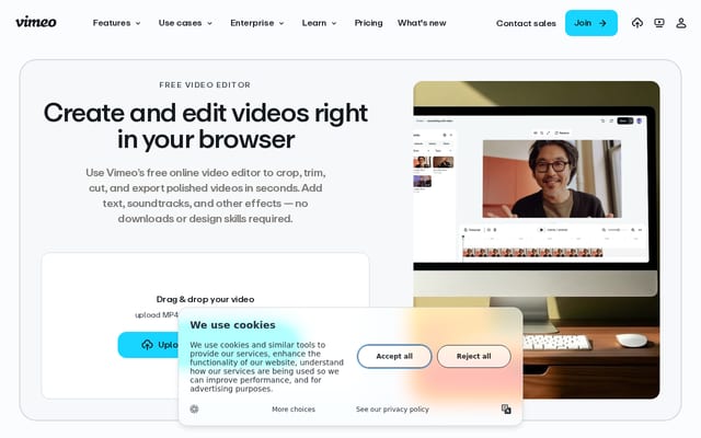 Screenshot of magisto.com
