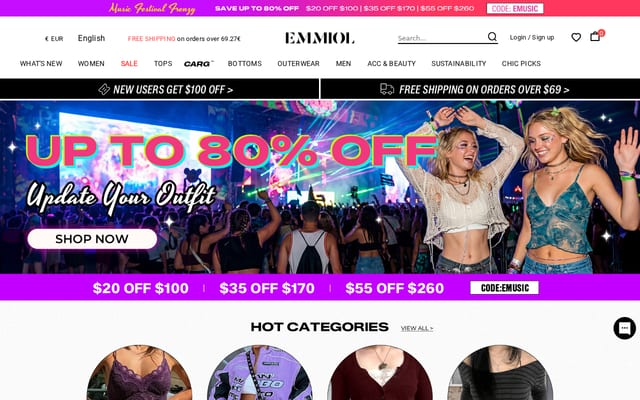 Screenshot of emmiol.com