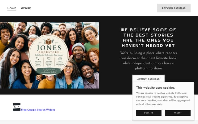 Screenshot of jonesbookstore.com