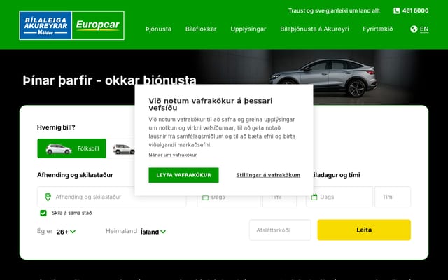 Screenshot of holdur.is