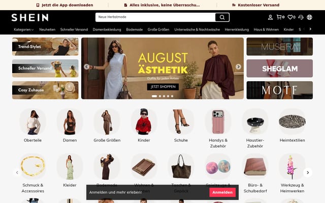 Screenshot of shein.shop