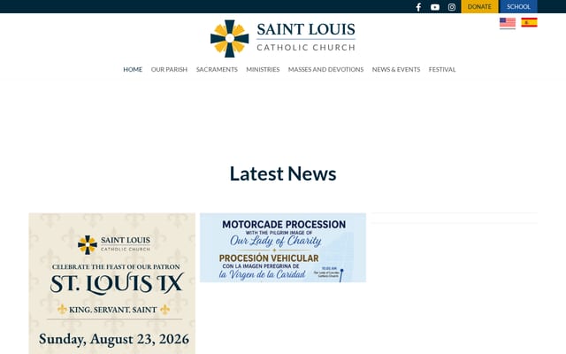 Screenshot of stlcatholic.org