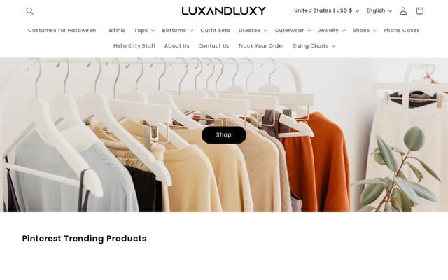 Screenshot of luxandluxy.com