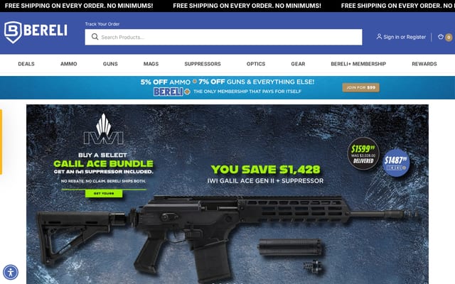 Screenshot of bereli.com
