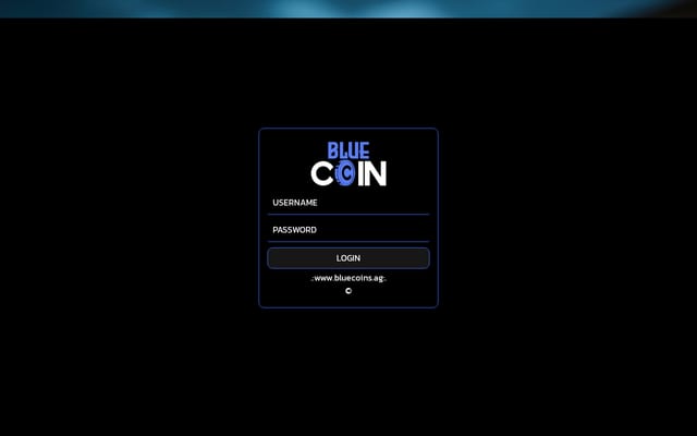 Screenshot of bluecoins.ag