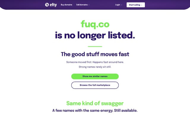 Screenshot of fuq.co