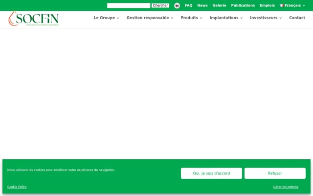 Screenshot of socfin.com