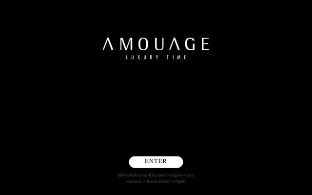 Screenshot of amouage.jp