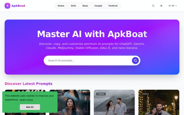 Screenshot of apkboat.com