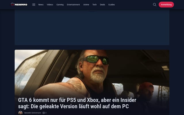 Screenshot of mein-mmo.de