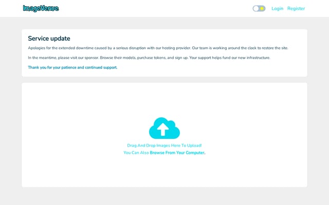 Screenshot of imagevenue.com