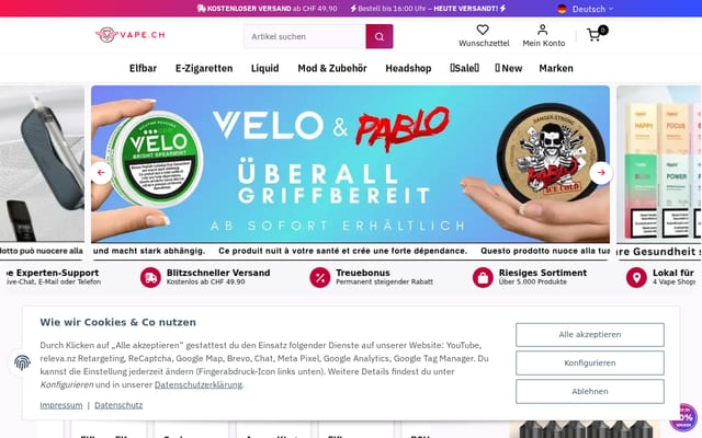 Screenshot of puppo.ch