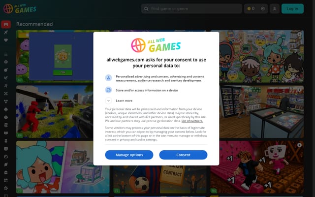 Screenshot of allwebgames.com