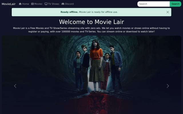 Screenshot of movielair.cc