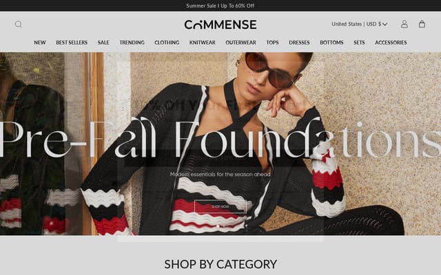 Screenshot of thecommense.com