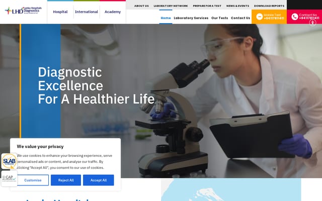 Screenshot of lhd.lk