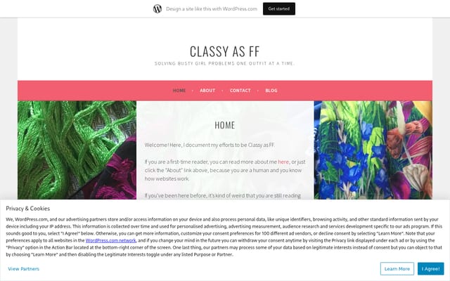 Screenshot of classyasff.wordpress.com