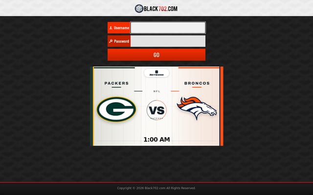Screenshot of black702.com