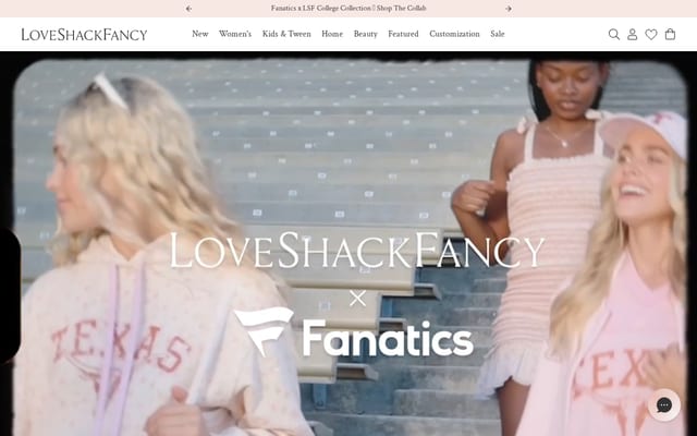 Screenshot of loveshackfancy.com