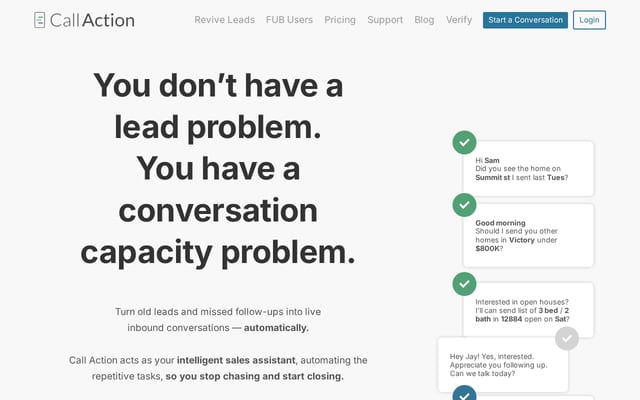 Screenshot of callaction.co